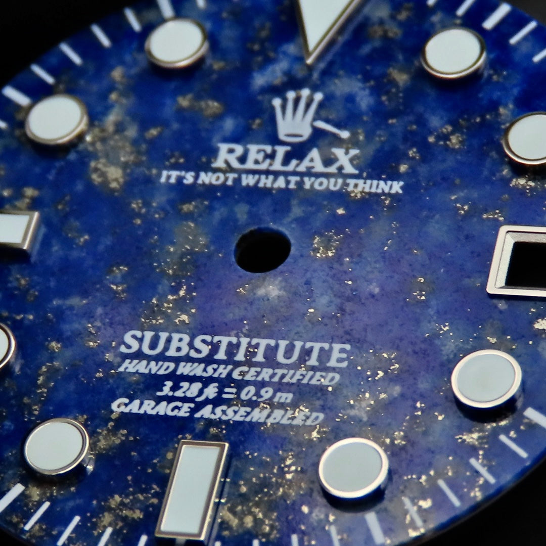 Stone Dial Mod Seiko mod dial , Seiko mod parts ,Dial Maker - Blue enamel dial – dial ...