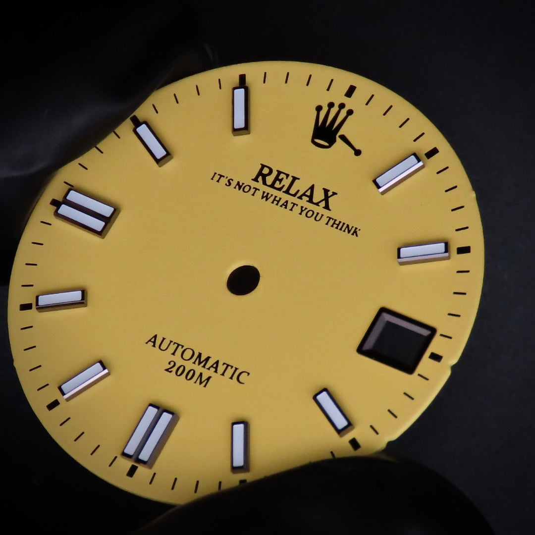 Dial Maker - Matte Yellow Relax Dial