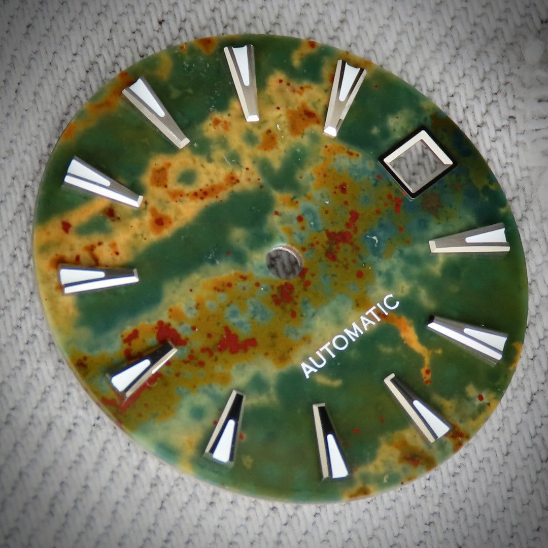 Stone Dial Mod Seiko mod dial , Seiko mod parts ,Dial Maker - Tiger Iron Stone Dial ...