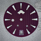 Dial Maker -Plated Purple Geneva stripes Dial For Seiko Mod