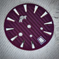 Dial Maker -Plated Purple Geneva stripes Dial For Seiko Mod