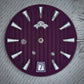 Dial Maker -Plated Purple Geneva stripes Dial For Seiko Mod