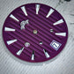 Dial Maker -Plated Purple Geneva stripes Dial For Seiko Mod