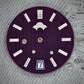 Dial Maker -Plated Purple Geneva stripes Dial For Seiko Mod