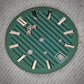 Dial Maker -Plated Green Geneva stripes Dial For Seiko Mod