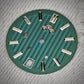 Dial Maker -Plated Green Geneva stripes Dial For Seiko Mod