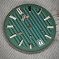 Dial Maker -Plated Green Geneva stripes Dial For Seiko Mod