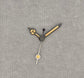 Dial Maker - Gun Mercedes Hands With Vintage Lume for Seiko Mods