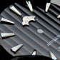 Dial Maker -Plated Black Geneva stripes Dial For Seiko Mod