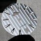 Dial Maker -Plated Silver Geneva stripes Dial For Seiko Mod