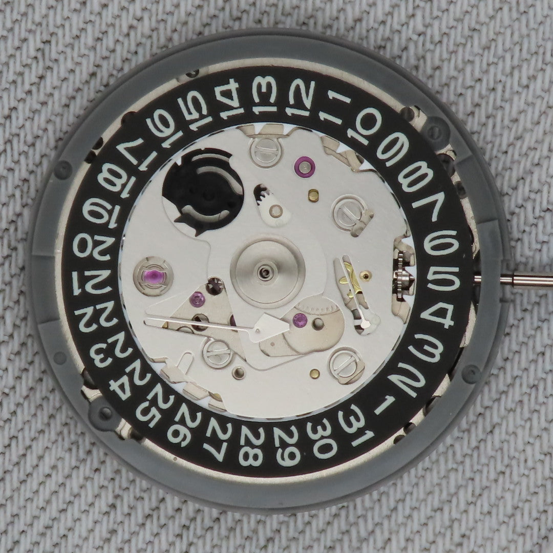 Malaysia Made-Seiko (TMI) NH35 Movement  With Black date wheel BGW9 Lume