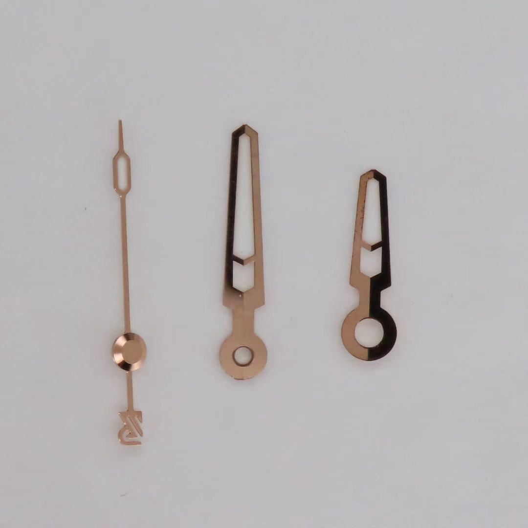 Dial Maker - High Quality BGW9 Lume Hands for Seiko Mods (RoseGold Color)