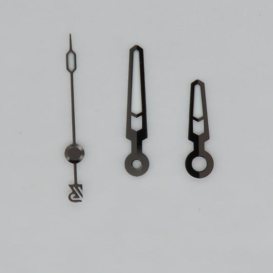 Dial Maker - High Quality BGW9 Lume Hands for Seiko Mods (Black Color)