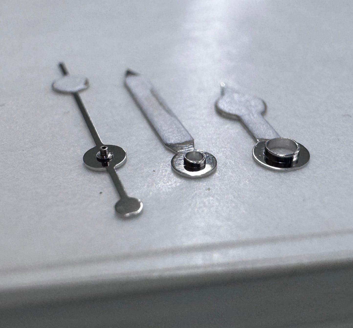 Dial Maker - Silver Mercedes Hands With Vintage Lume for Seiko Mods