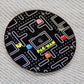 Dial maker - Pac Man Dial Game Dial ,Matte Black with White/Grey (No Lume)