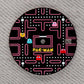 Dial maker - Pac Man Dial Game Dial ,Matte Black with Pink/White (No Lume)