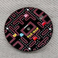 Dial maker - Pac Man Dial Game Dial ,Matte Black with Pink/White (No Lume)