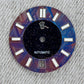 Dial maker - Burned/ Blue Purple Meteorite combined with blue gold stone dial