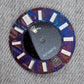 Dial maker - Burned/ Blue Purple Meteorite combined with blue gold stone dial