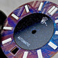 Dial maker - Burned/ Blue Purple Meteorite combined with blue gold stone dial