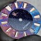 Dial maker - Burned/ Blue Purple Meteorite combined with blue gold stone dial