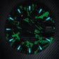 Dial Maker -  Full C3 Lume Black/Green Forged Carbon  Dial For Seiko Mod