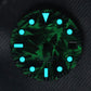Dial Maker -  Full C3 Lume Black/Green Forged Carbon  Dial For Seiko Mod