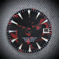 Dial Maker -  Full C3 Lume Black/Red Forged Carbon  Dial For Seiko Mod