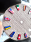 Dial Maker - Wood dial with National Flag Indices