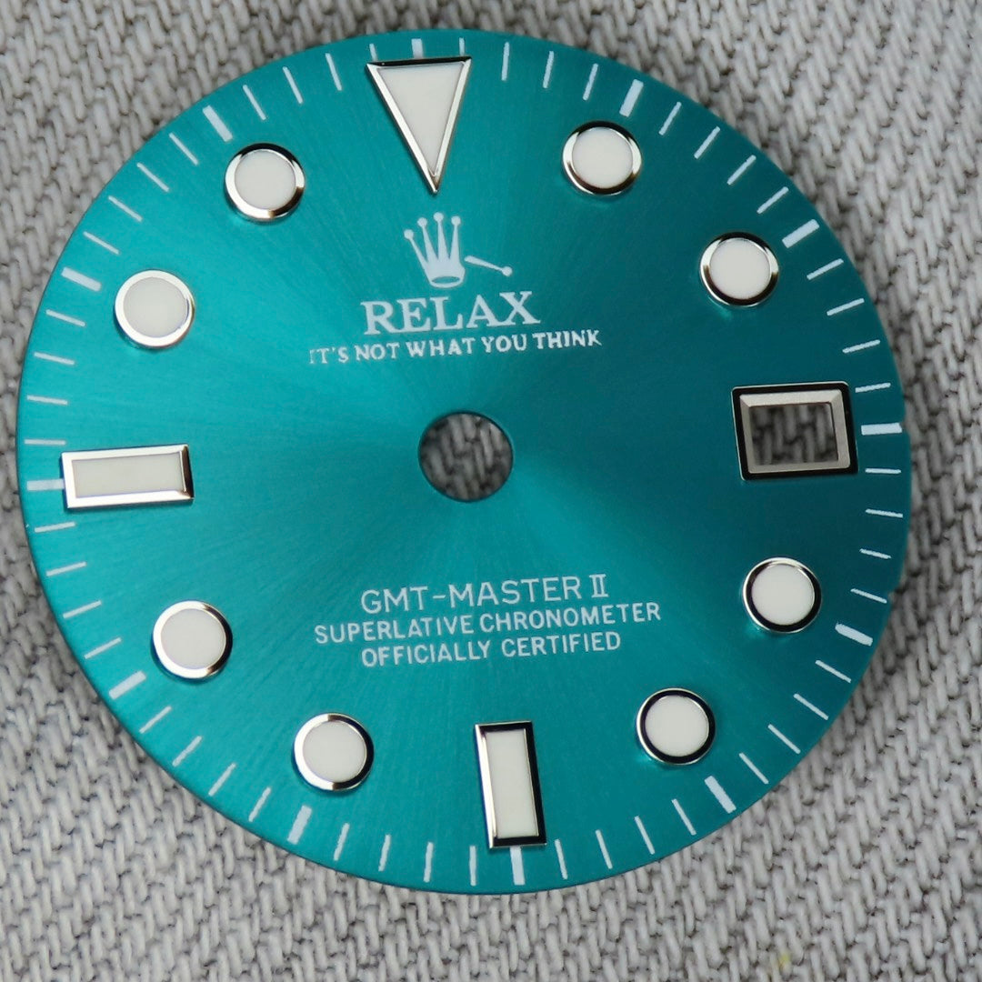 Dial Maker -  Blue Relax GMT Dial For NH34