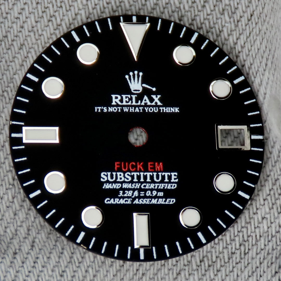 Dial Maker -  Matte Black  Relax Dial