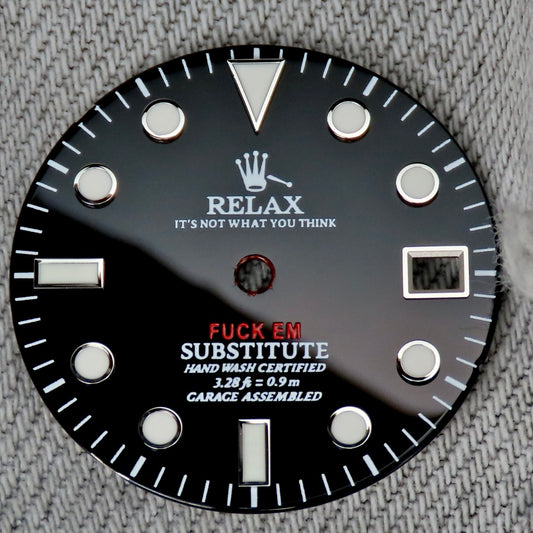 Dial Maker - Black Enamel Relax Dial