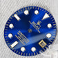 Dial Maker -Blue Enamel Sunburst  with Yellow Gold Relax Dial