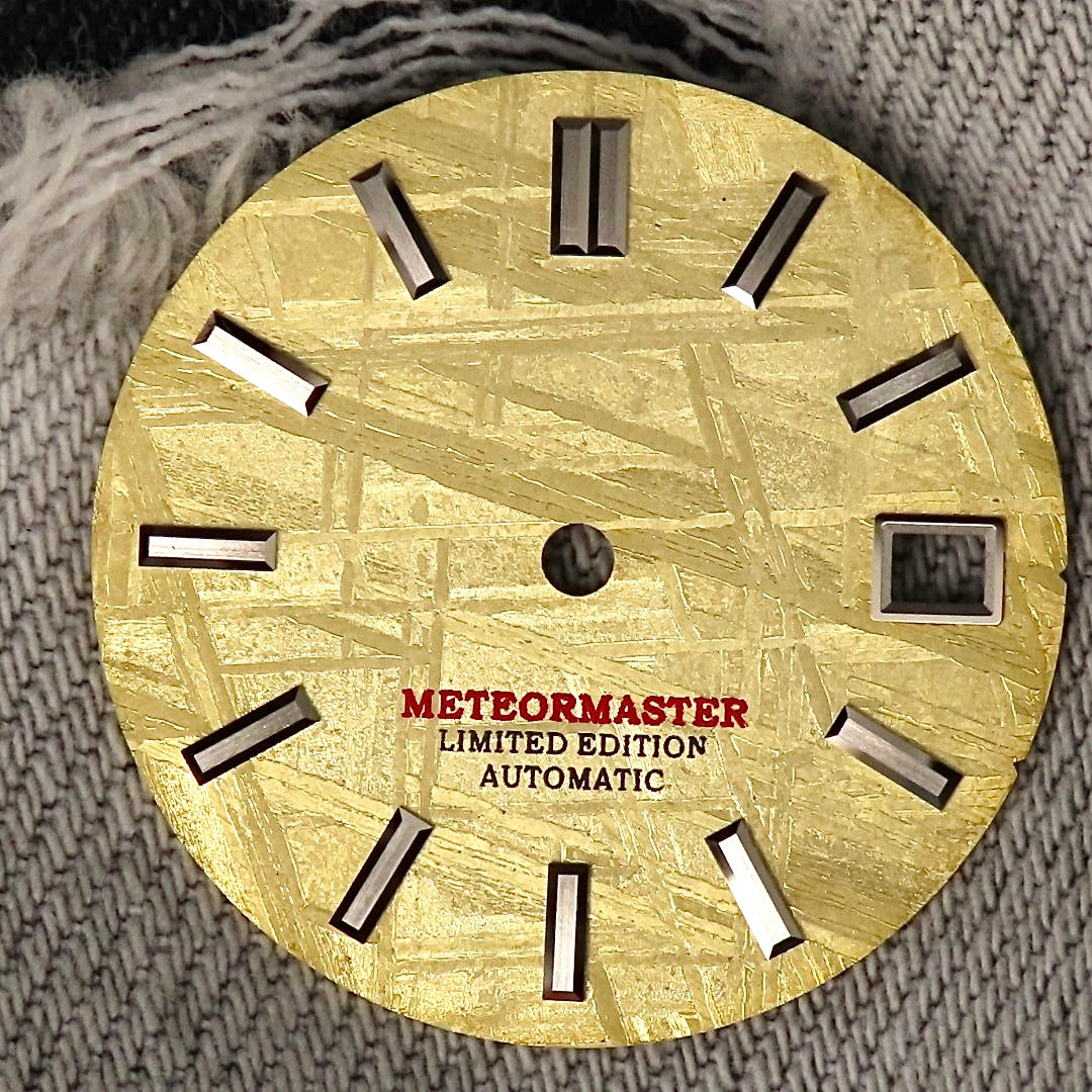 Dial maker - Gold Meteorite Dial for NH35 Movement