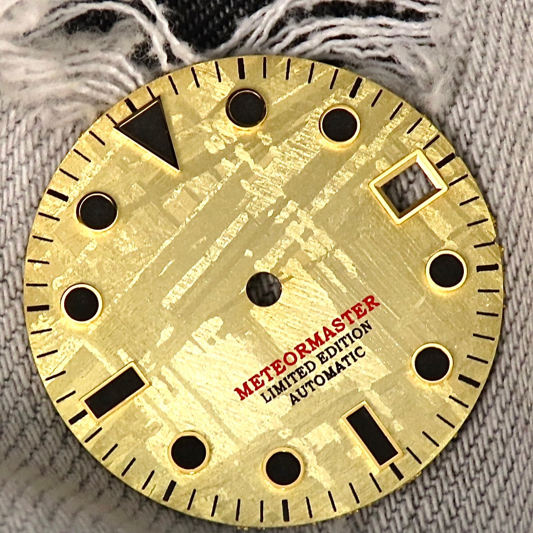 Dial Maker - Gold Meteorite Dial for NH Movement