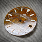 Dial Maker -  Yellow Tiger's Eye Stone Dial for NH Movement
