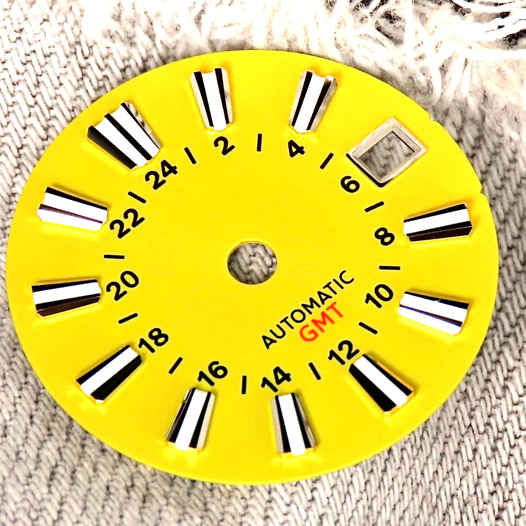 Dial Maker - Yellow Sunburst GMT Dial for NH34