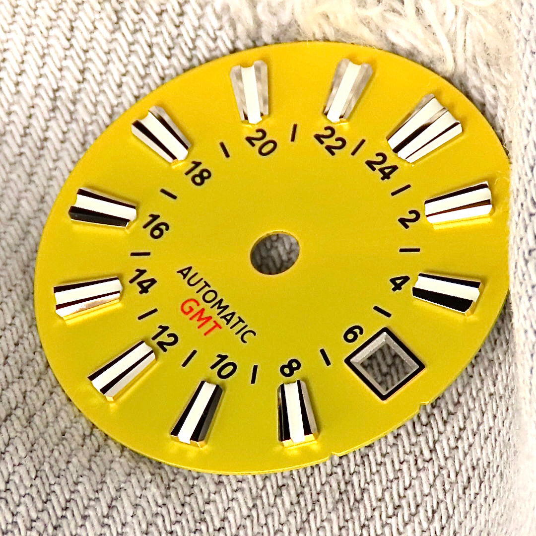 Dial Maker - Yellow Sunburst GMT Dial for NH34