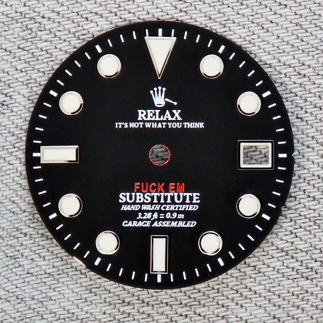 Dial Maker - For 2824 Matte Black  Relax Dial