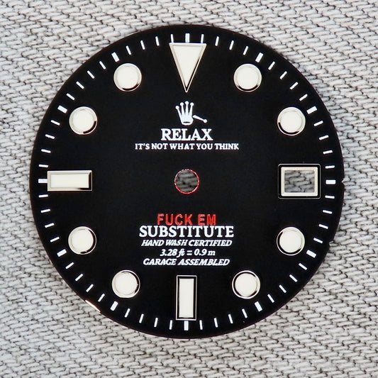 Dial Maker - For 2824 Matte Black  Relax Dial