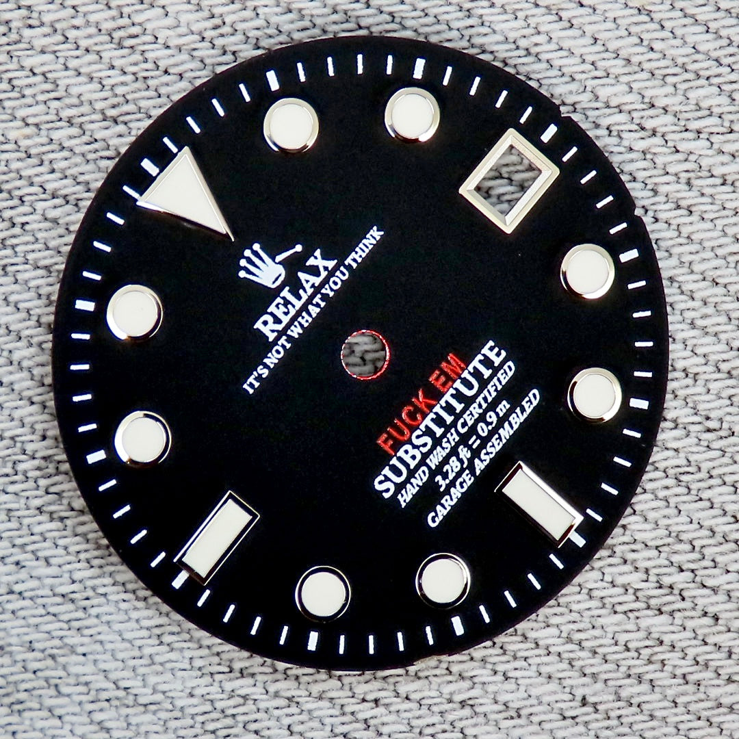 Dial Maker - For 2824 Matte Black  Relax Dial