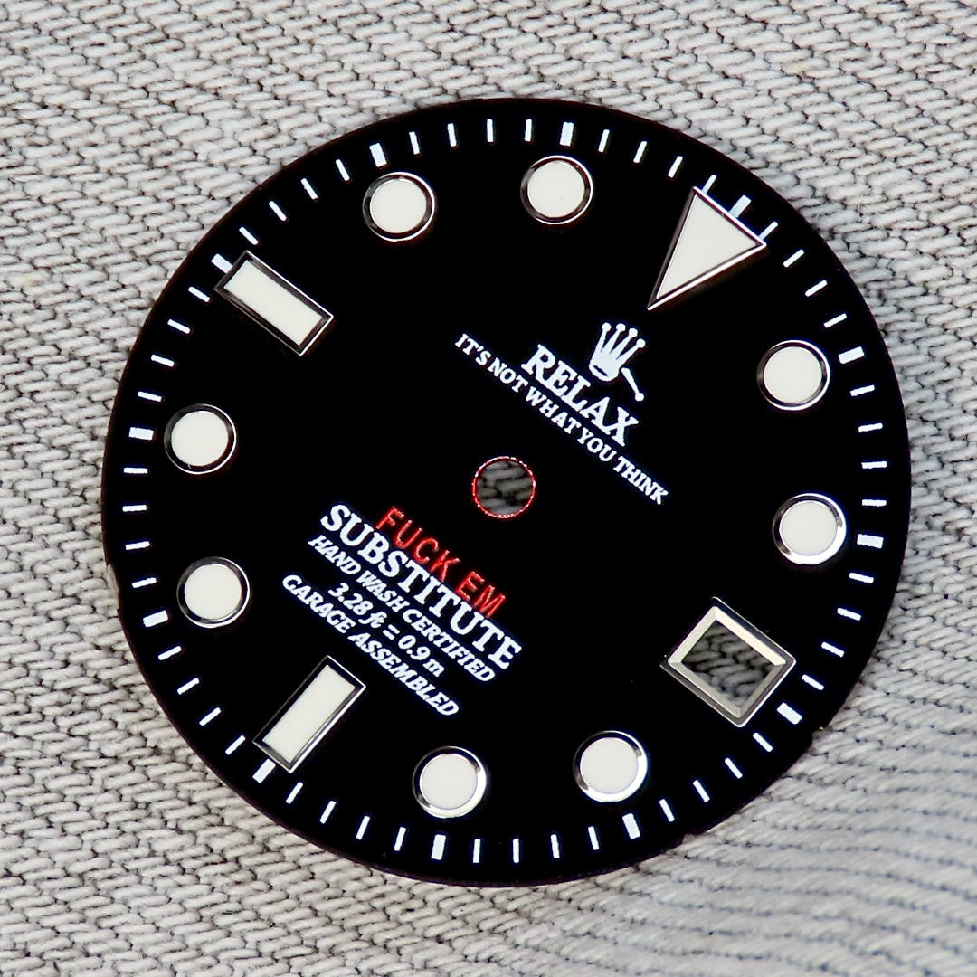 Dial Maker - For 2824 Matte Black  Relax Dial