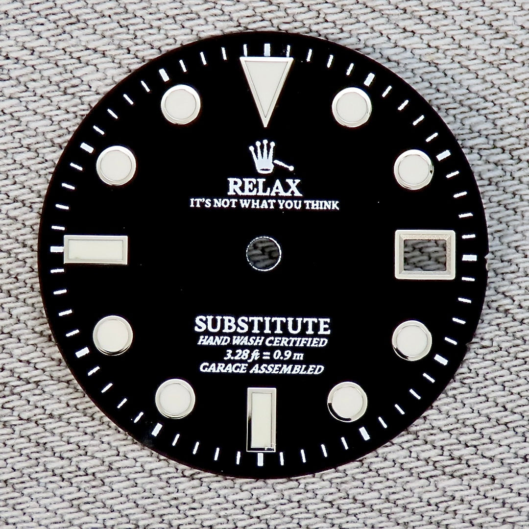 Dial Maker - For 2824 Matte Black  Relax Dial