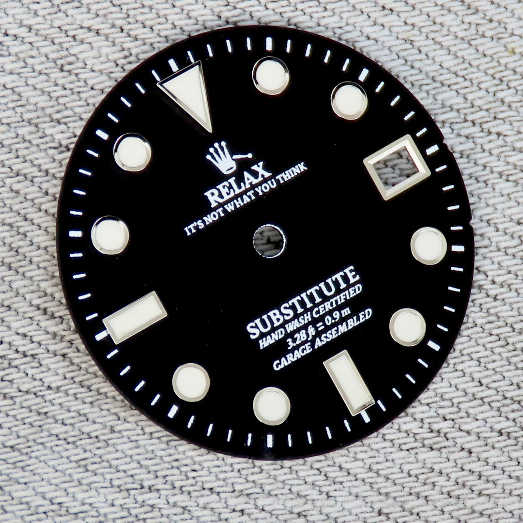 Dial Maker - For 2824 Matte Black  Relax Dial