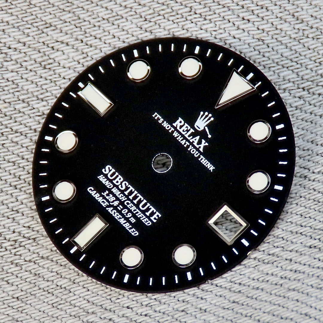 Dial Maker - For 2824 Matte Black  Relax Dial
