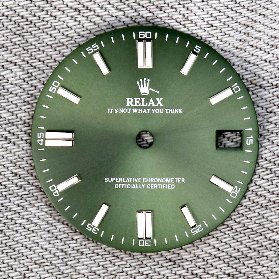 Dial Maker - Sunburst Green Relax Dial