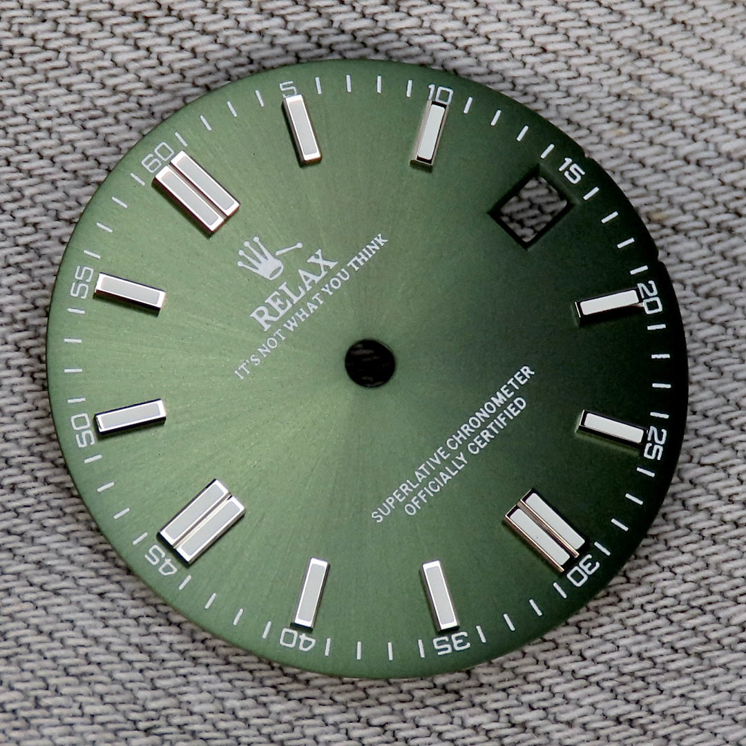 Dial Maker - Sunburst Green Relax Dial