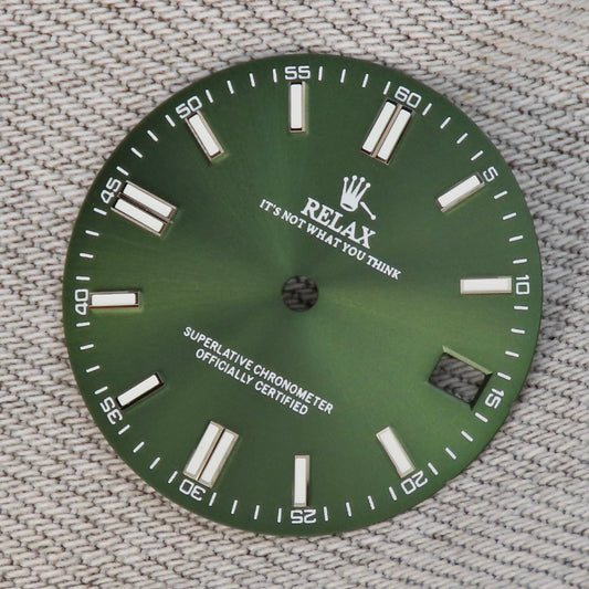 Dial Maker - Sunburst Green Relax Dial