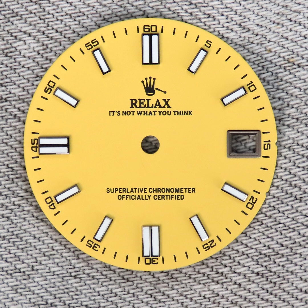 Dial Maker - Matte Yellow Relax Dial