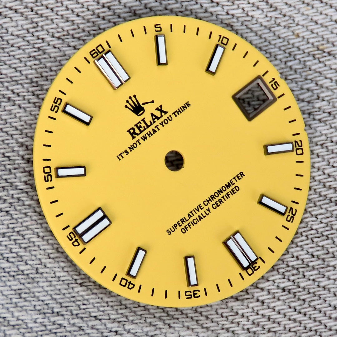 Dial Maker - Matte Yellow Relax Dial